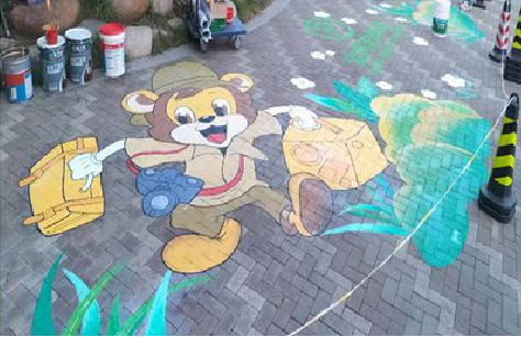 蓝田夏季画地面彩绘会遇到的问题