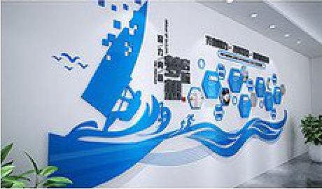 蓝田海浪主题文化墙如何设计？