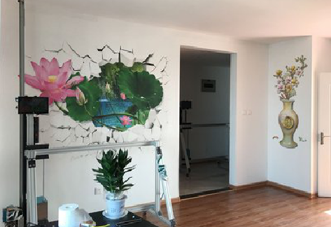 蓝田墙体彩绘相比墙纸的优势。