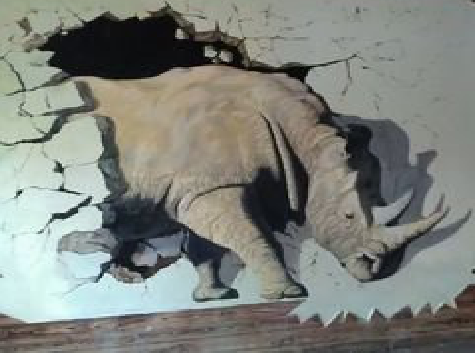 蓝田在墙绘中，如何绘制3D效果？