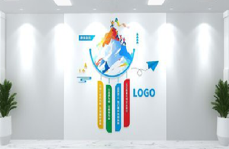 蓝田公司企业形象墙的工艺材料有哪些？