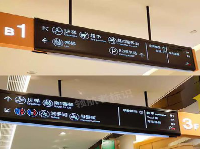 蓝田如何通过商场标识牌引导客流分布？