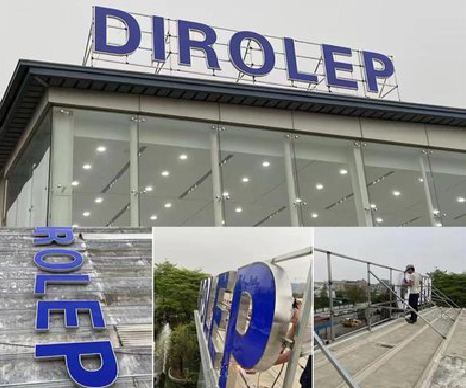 蓝田楼顶发光字安装的注意事项。